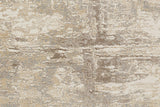 Feizy Rugs Prk3701f Parker Abstract Distressed Rug - Contemporary Viscose And Polyester Design For Modern Interiors Tan,Ivory,Brown Viscose,Polyester Prk3701fivygryi68