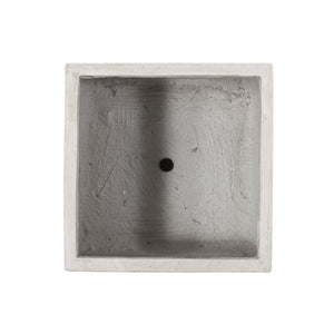 English Elm Ella Outdoor Square Mgo Planter Stone Finish Handcrafted Patio Entryway Large Box 70628.00WHI