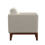 Homelegance By Top-Line Deacon Linen Upholstered Accent Chair Beige Linen