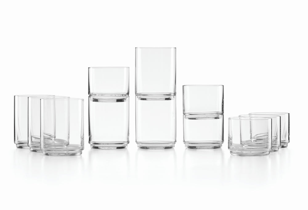 Lenox Tuscany Classics Stackable 12-Piece Tall & Short Glasses Clear, NO COLOR GLASS,CRYSTAL 893753
