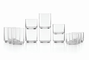 Lenox Tuscany Classics Stackable 12-Piece Tall & Short Glasses Clear, NO COLOR GLASS,CRYSTAL 893753