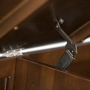 English Elm Adams Entryway Storage Bench - Handcrafted Rustic Charm With Hidden Storage For Shoes & Gear B136P158097