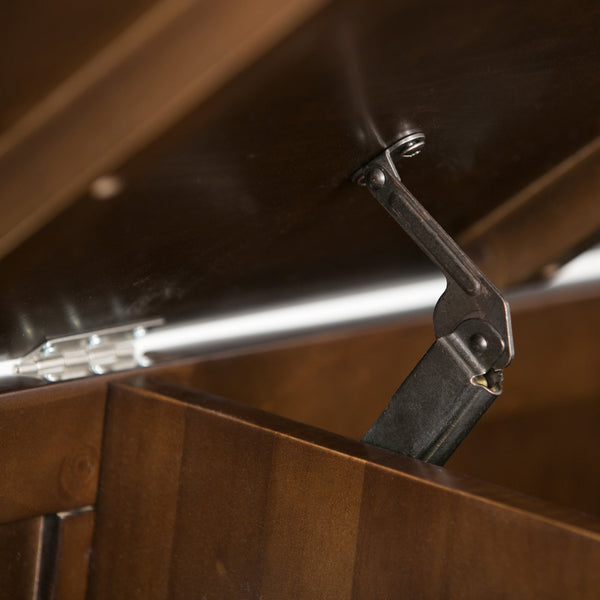 English Elm Adams Entryway Storage Bench - Handcrafted Rustic Charm With Hidden Storage For Shoes & Gear B136P158097