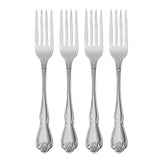 Oneida True Rose Stainless Steel Dinner Forks, Set of 4 - Mirror Finish, Rust Resistant