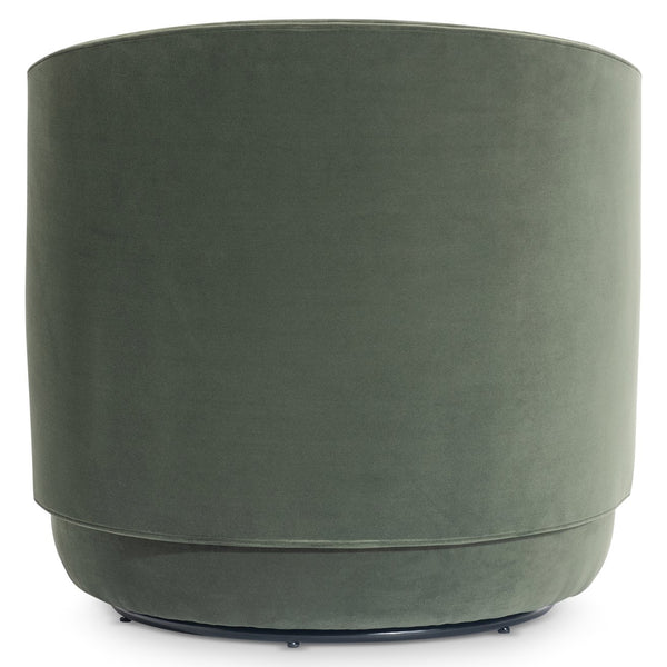 Bernhardt Bernhardt Crosby Upholstered Swivel Accent Chair with Deep Cushioning and Shelter Arms L123SO