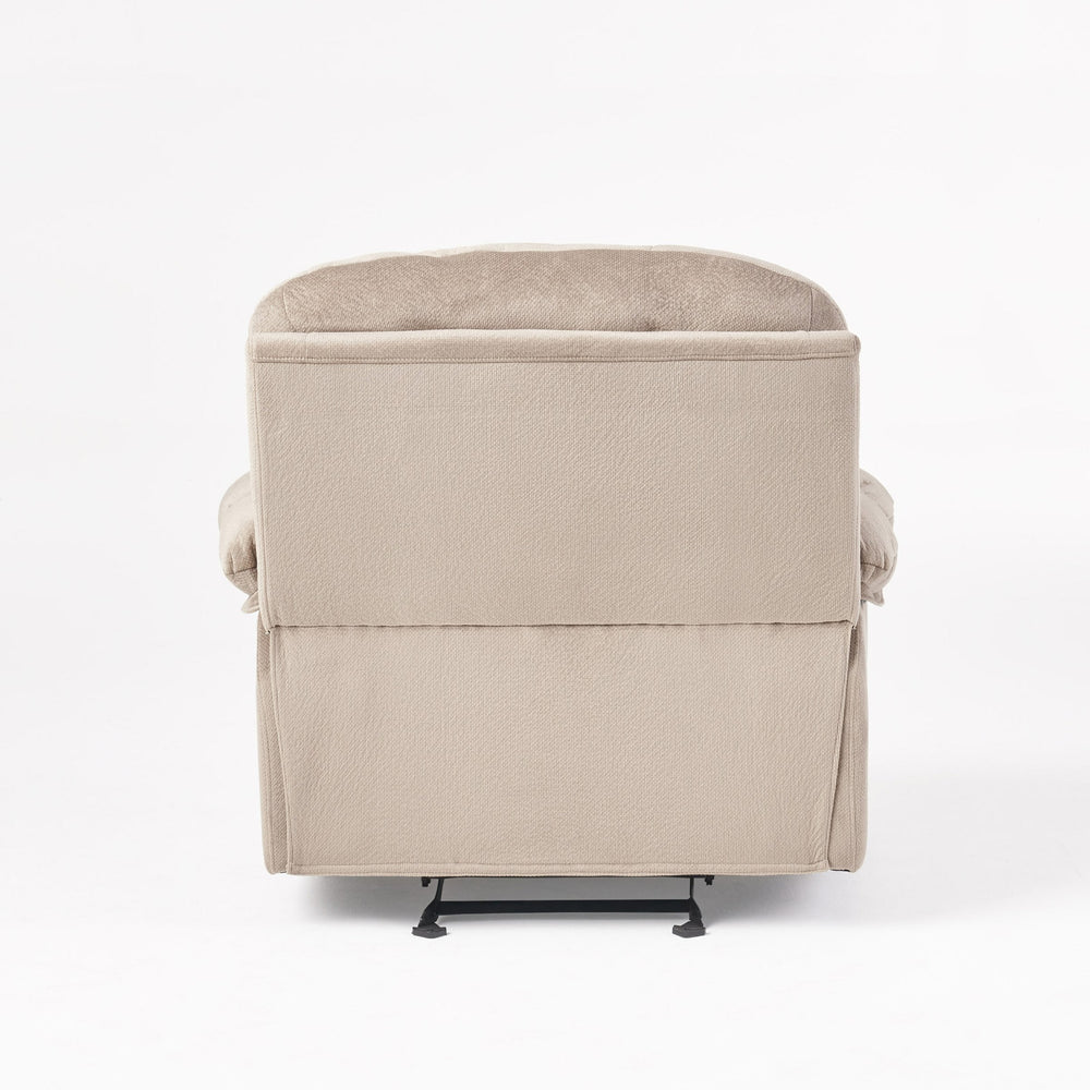English Elm Christopher Knight Home® - Luxurious Manual Recliner Chair with Skin-Friendly Fabric, Dual Cup Holders, Ergonomic Padded Comfort Coffee 57578.00LAT