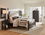 Americana King Upholstered Poster Bed 7050-90666-89 Beige Americana Collection 7050-90666-89 Hooker Furniture