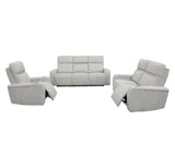Parker House Parker Living Orpheus - Bisque Power Reclining Sofa Loveseat and Recliner Bisque 100% Polyester (W) MORP-321TPH-BIS