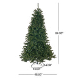 Christopher Knight Home® - Noble House - 7-foot Noble Fir Unlit Hinged Artificial Christmas Tree