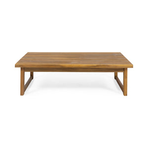 English Elm Christopher Knight Home® - NOVA Teak Coffee Table – Acacia Wood Slat Top with Sleek Sled Base, Durable Outdoor-Ready Design 68368.00
