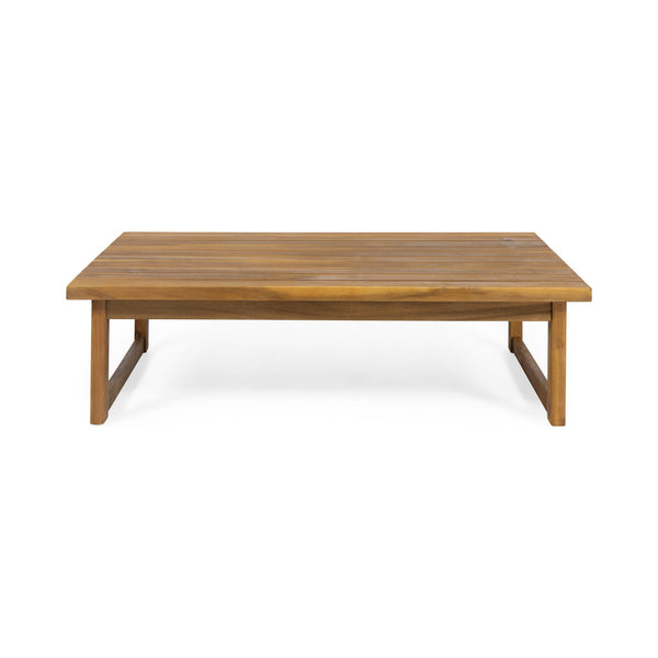 English Elm Christopher Knight Home® - NOVA Teak Coffee Table – Acacia Wood Slat Top with Sleek Sled Base, Durable Outdoor-Ready Design 68368.00