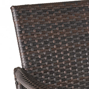 English Elm Littleton Outdoor Woven Rattan Barstools Set of 2 with Weather Resistant Iron Frame 57113.00