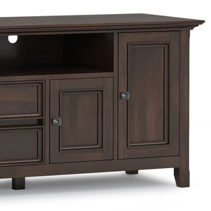English Elm Amherst 72" Solid Wood Tv Stand In Brunette Brown - Stylish Media Storage With Transitional Design B136P158356