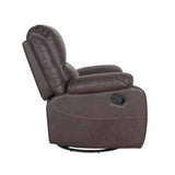 Christopher Knight Home® - Noble House - Malic Classic Tufted Leather Swivel Recliner