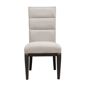 West End Loft Upholstered Side Chair - Set of 2 Brown with Tuxedo Finish P361270 Pulaski Furniture