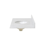 Christopher Knight Home® - Noble House - - 49'' Cararra White Marble Vanity Top&Ceramic Sink