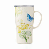 Lenox Butterfly Meadow Yellow Flowers Stainless Steel Car Coffee Mug Yellow, YELLOW METAL 895751