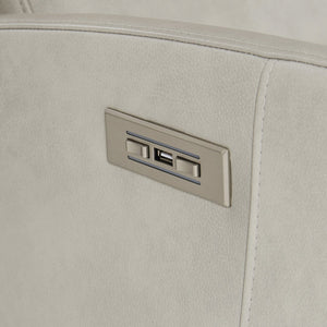 Bernhardt Bernhardt Weller Leather Power Motion Chair With Usb, Exposed Wood Legs, Deep Stitched Cushions Recline 231RLO