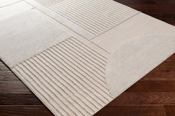 Livabliss Flux Belgium Woven Wool Blend Area Rug Medium Pile Minimalist Entryway Accent XUF1000-23