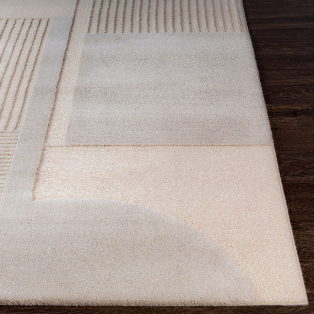 Livabliss Flux Belgium Woven Wool Blend Area Rug Medium Pile Minimalist Entryway Accent XUF1000-23