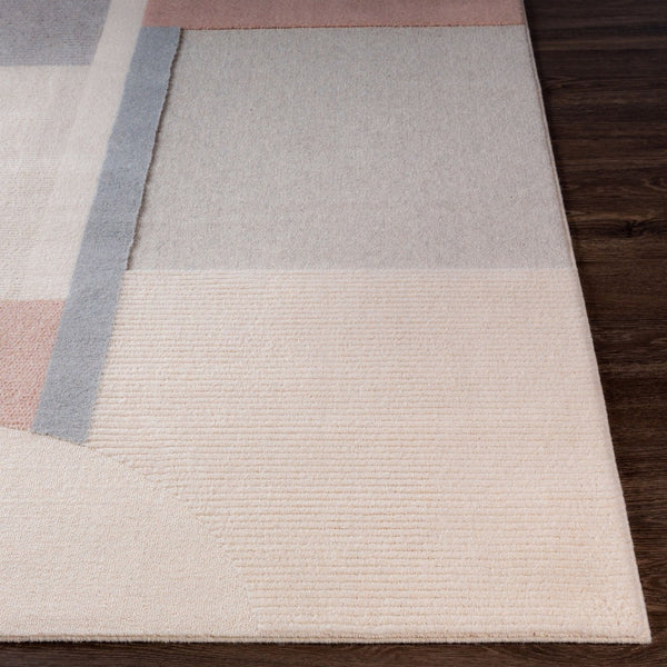 Livabliss Flux Machine Woven Wool Blend Accent Rug Belgian Crafted for High Traffic Areas Dusty Pink, Lig 2' x 2'11" XUF1001-23