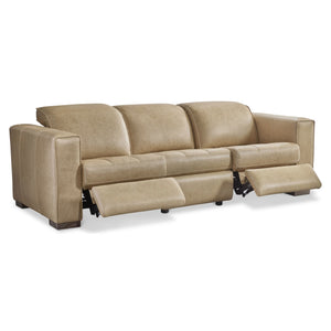 Bernhardt Bernhardt Power Reclining Leather Sofa Modern Living Room Comfort Tailored Design 407RLO