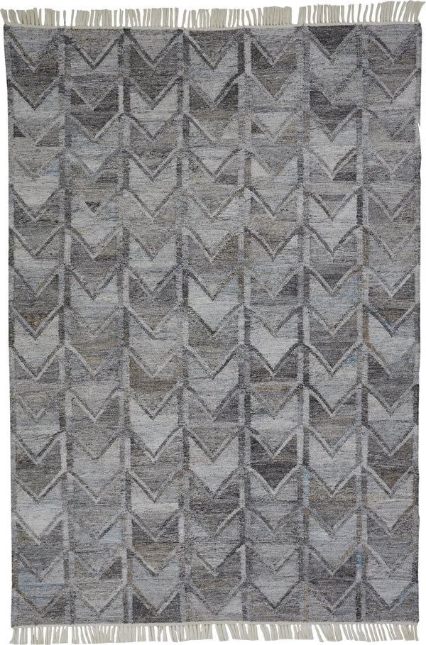 Feizy Rugs Beckett Handwoven Eco-friendly Low Pile Herringbone Rug - Stylish, Durable, And Stain-resistant Gray,Silver,Taupe Pet 8900813fgry000e10