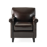 Christopher Knight Home® - Noble House - Leeds Classic Brown Bonded Leather Club Chair