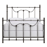 Homelegance By Top-Line Roshan Victorian Iron Metal Bed Dark Bronze Metal