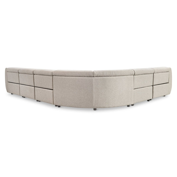 Bernhardt Bernhardt Avignon Fabric Power Reclining Sectional Midcentury Lounge for Large Living Rooms K2301