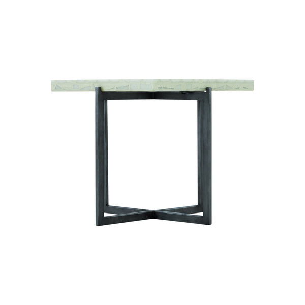 Bernhardt Bernhardt Stillwater Outdoor Cocktail Table With Terrazzo Stone Top & Powder-Coated Stainless Base Flint Gray / Terrazzo 22.25"W x 22.25"D x 19.5"H X01009