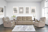 Parker House Parker Living Axel - Parchment Power Reclining Sofa Parchment 83% Polyester, 17% PU (W) MAXE#832PH-PAR