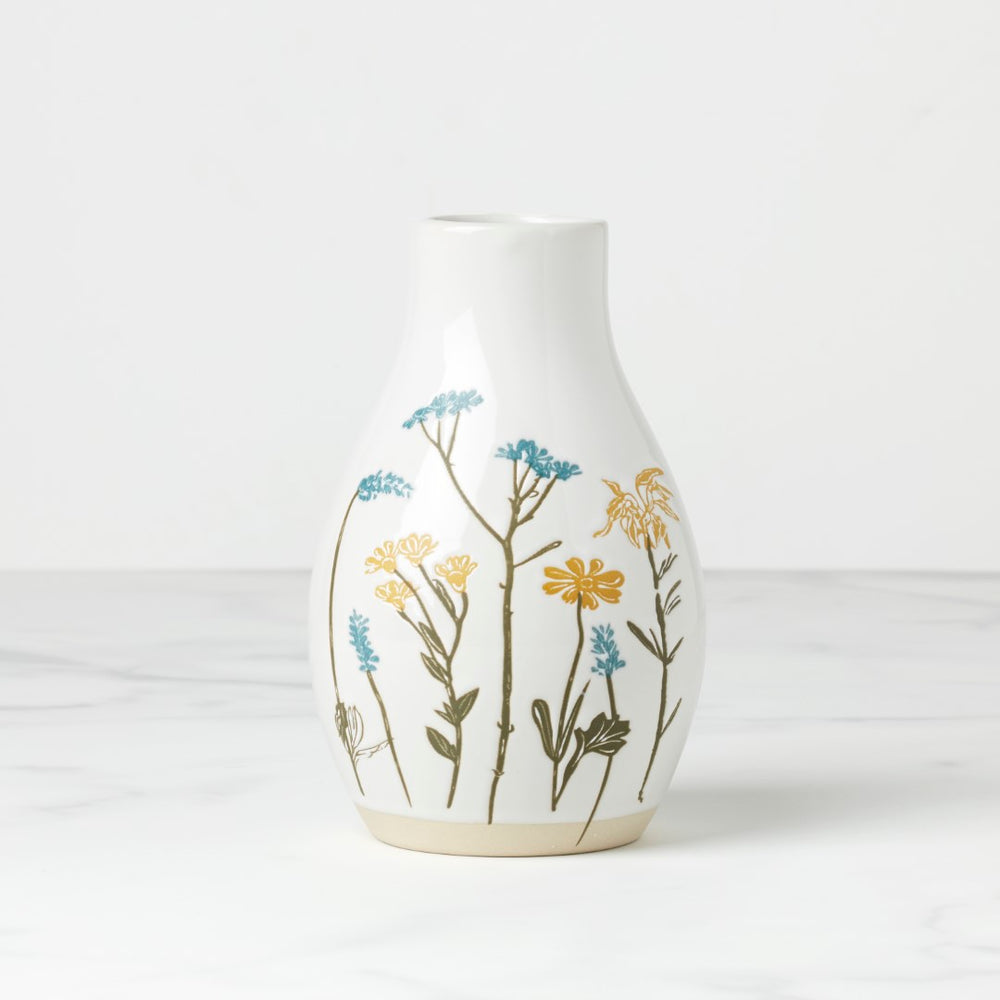 Lenox Wildflowers Medium Vase White, WHITE STONEWARE 896641
