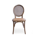 Christopher Knight Home® - Noble House - Chittenden Elm Wood and Rattan Dining Chair with Rattan Seat - Set of 2