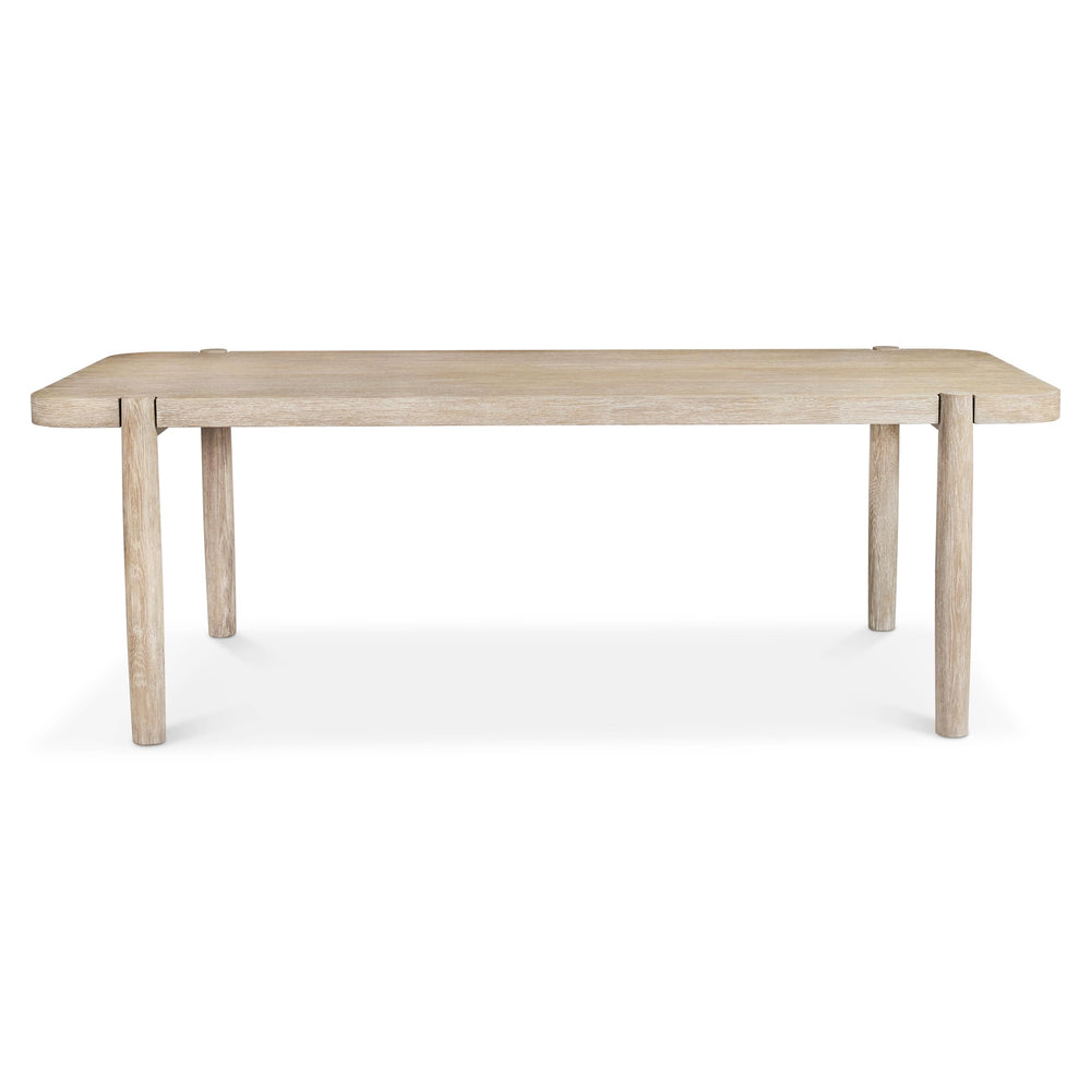 Bernhardt Bernhardt Antibes Dining Table In Roz Rustic Oak — 90" Rectangular Rustic-Modern Centerpiece, Sturdy Elegance 350222