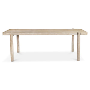 Bernhardt Bernhardt Antibes Dining Table In Roz Rustic Oak — 90" Rectangular Rustic-Modern Centerpiece, Sturdy Elegance 350222