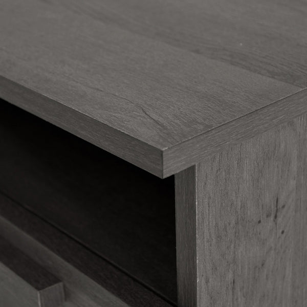 English Elm Christopher Knight Home® - DELANEY2-DRAWER Nightstand Rustic Faux Wood Nightstand with Two Drawers and Top Shelf for Storage Comfort Grey 71139.00