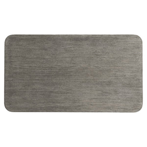 Bernhardt Bernhardt Monolith Cocktail Table In Wirebrushed Puma Oak — Sculptural Plinth Base, Rounded Top, Casters (64" W) 343015