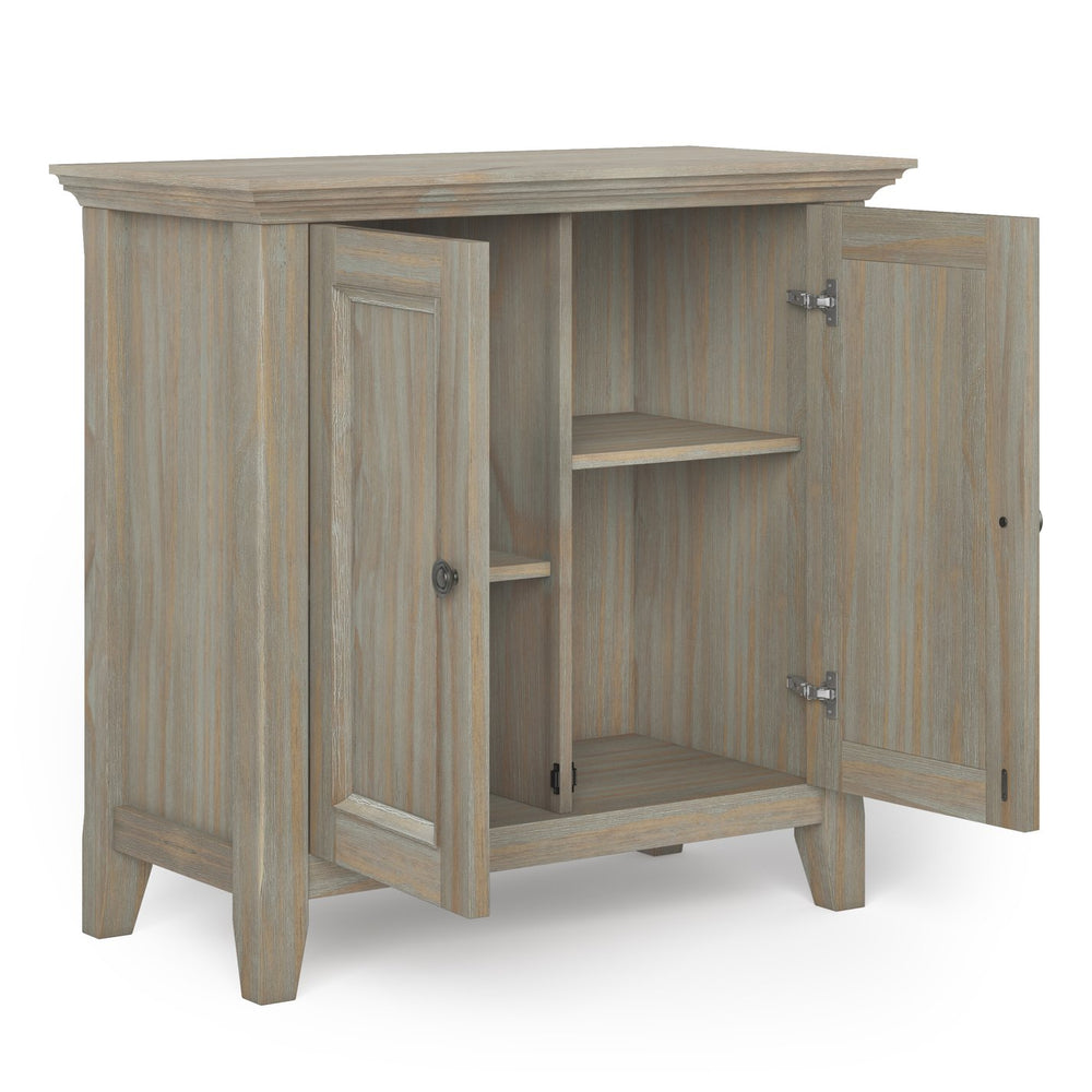 English Elm Amherst Low Storage Cabinet - Distressed Grey Finish, Versatile Design For Any Room, Handcrafted Charm B136P158341