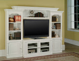 Parker House Premier Alpine 43 In. X-Pandable Console Cottage White Poplar Solids / Ash Veneers EPAL#15X