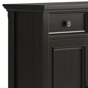 English Elm Amherst Entryway Storage Cabinet - Stylish Hickory Brown Wood With Drawers & Adjustable Shelves B136P158351