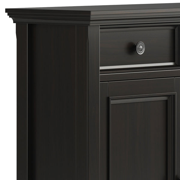 English Elm Amherst Entryway Storage Cabinet - Stylish Hickory Brown Wood With Drawers & Adjustable Shelves B136P158351