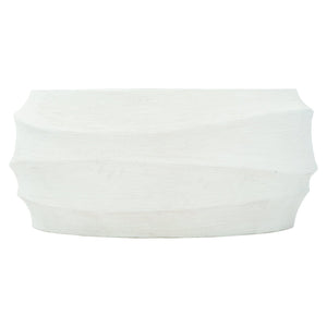 Bernhardt Bernhardt Kai Round Outdoor Cocktail Table - White Stonecast Rattan Texture, Uv-Protected 36"W X01028