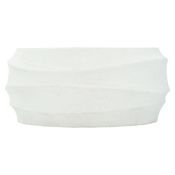 Bernhardt Bernhardt Kai Round Outdoor Cocktail Table - White Stonecast Rattan Texture, Uv-Protected 36"W X01028