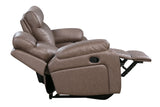 Parker House Theon - Stokes Toffee Manual Reclining Sofa And Loveseat Brown 97% Polyester,3% Pu Mthe-42-stof