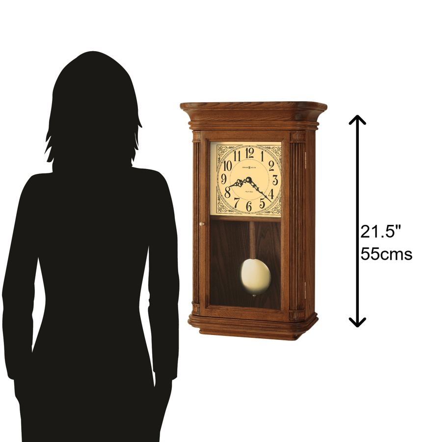 Hekman Furniture 625281 Westbrook Wall Clock - Elegant Oak Finish, Dual-chime Movement, Perfect For Home Decor Yorkshire Oak Westbrook Wall Clock 625281