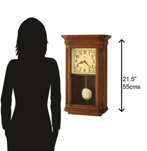 Hekman Furniture 625281 Westbrook Wall Clock - Elegant Oak Finish, Dual-chime Movement, Perfect For Home Decor Yorkshire Oak Westbrook Wall Clock 625281