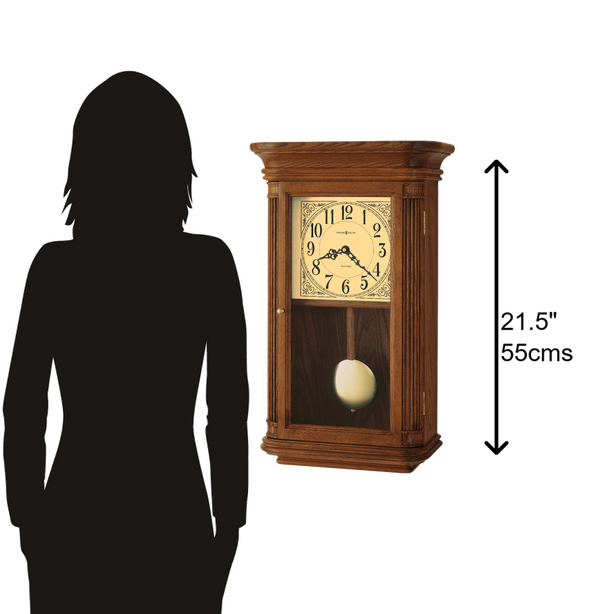 Hekman Furniture 625281 Westbrook Wall Clock - Elegant Oak Finish, Dual-chime Movement, Perfect For Home Decor Yorkshire Oak Westbrook Wall Clock 625281