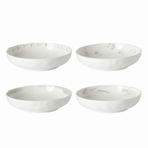 Lenox Oyster Bay Assorted Pasta Bowls, Set of 4 White, WHITE PORCELAIN 894232