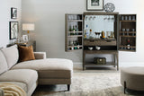 Scott Living Home Griffith Bar Cabinet Gray with Light Wood Finish P367DJ500 Pulaski Furniture